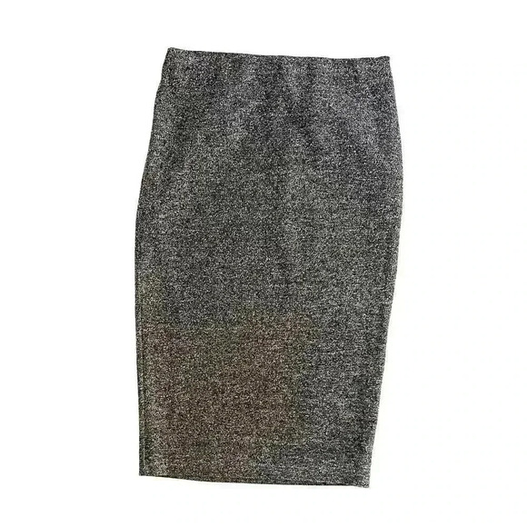 Express NWT Sparkly Silver Metallic Pencil Skirt - Size XS - Picture 2 of 5